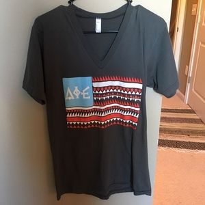 Delta Phi Epsilon American Flag V-neck